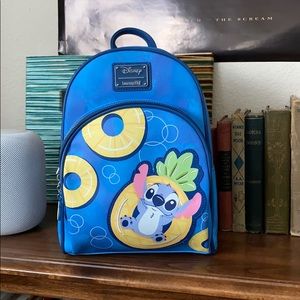 loungefly x Disney Stitch Pineapple Mini Backpack